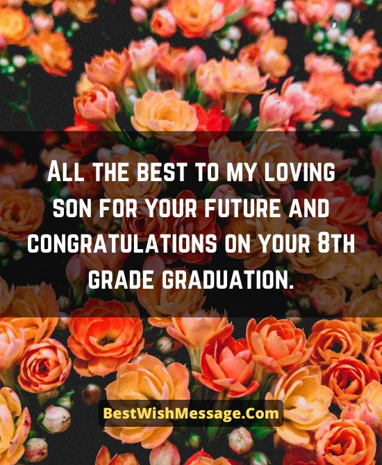 Graduation Wishes for 8th Graders