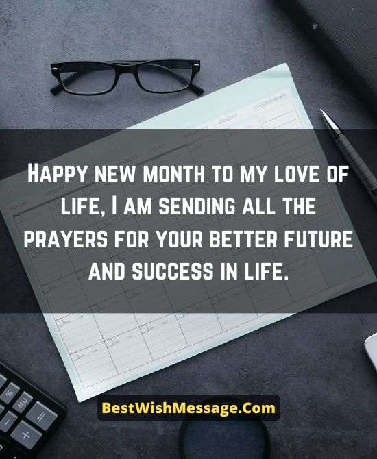 New Month Greetings for April