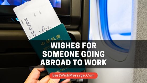 Wishes for Someone Going Abroad to Work