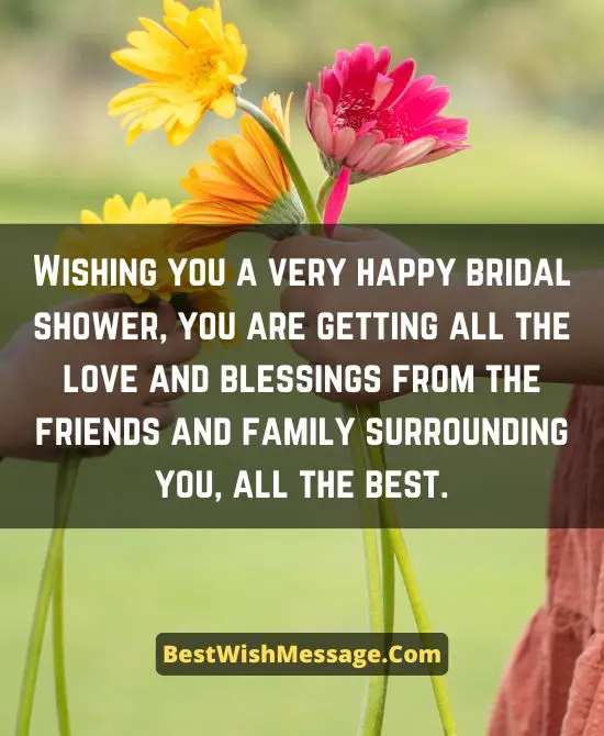 Bridal Shower Wishes for Friend