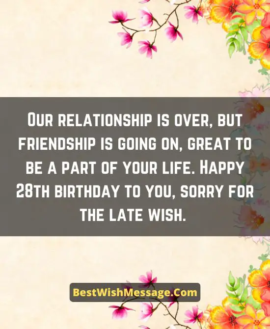 Belated Birthday Wishes for Ex-Boyfriend