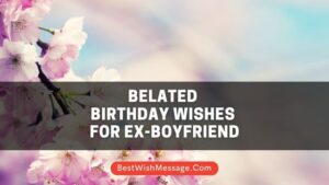 Belated Birthday Wishes for Ex-Boyfriend