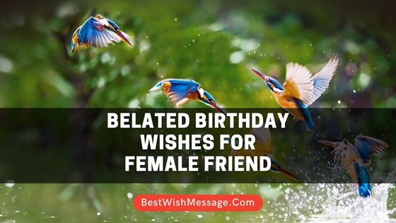 Belated Birthday Wishes for Female Friend