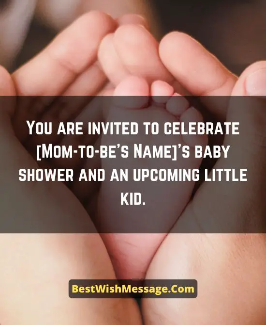 Baby Shower Invitation Wording for Colleagues