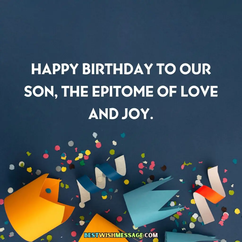 Birthday Greeting Card and Picture for Son