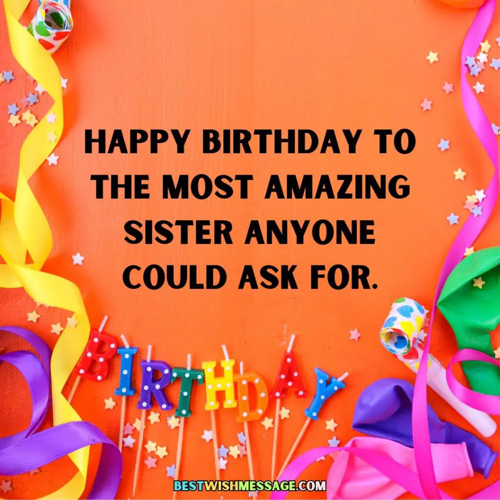 Birthday Card for Sister from Brother