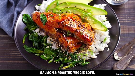 Salmon & Roasted Veggie Bowl